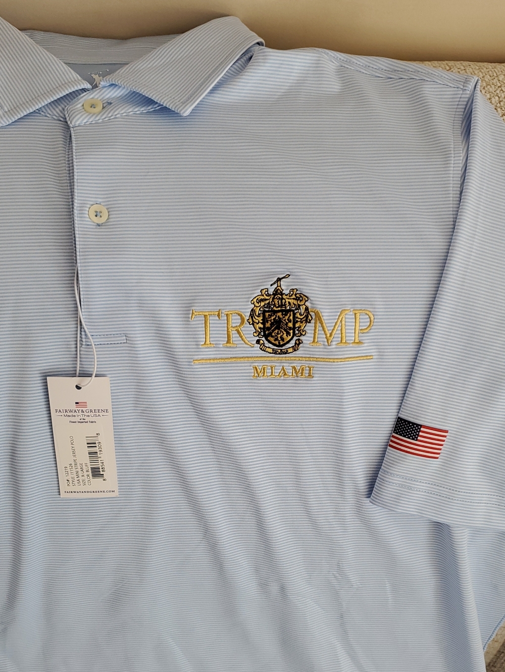 NWT TRUMP MIAMI GOLF POLO